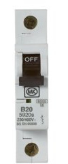 JDS HARDWARE MK 20amp Mcb Mk Sentry