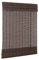 Ventanara® Raffrollo Bambus Bambusraffrollo Rollo inkl Montagematerial (Dunkelbraun, 130 x 220 cm)