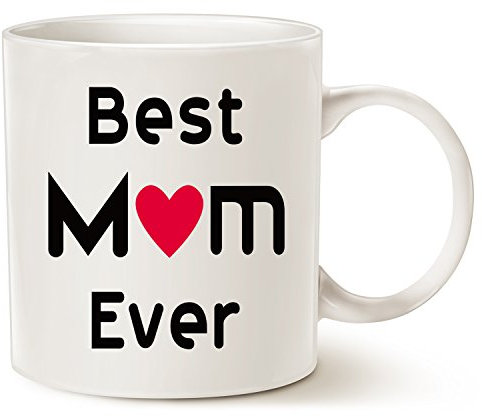 This Mother's Day Gifts Best Mum Coffee Mug, Best Mum Ever Unique Christmas or Birthday Gifts Idea for Mother Mama Mommy Porcelain Cup White, 11 Oz