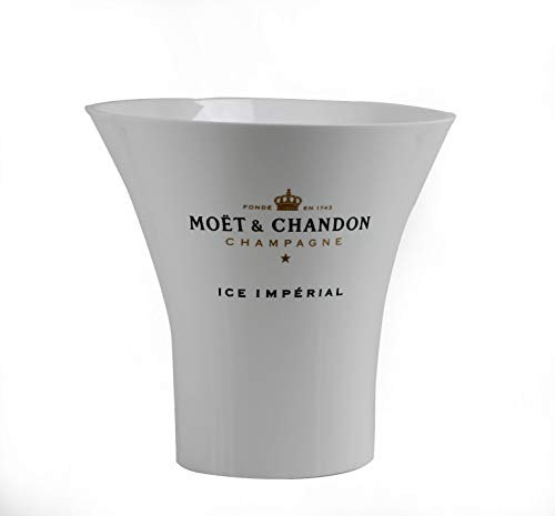 Moet & Chandon Champagner Flaschen-Kühler Ice Impérial Acryl weiß ~mn 1007 1033