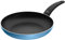 Silit Belluna Bratpfanne 28 cm Induktion, Aluminium beschichtet, Kunststoffgriff, für schonendes Braten, blau