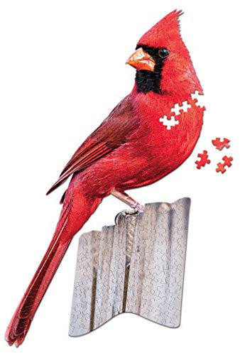 Madd Capp Games I Am Cardinal 300 Stück Tierkopf - Shaped Jigsaw Puzzle