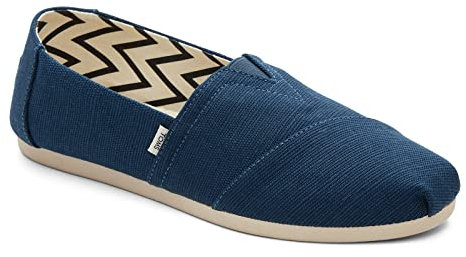 TOMS Damen Alpargata Heritage Canvas Flacher Slipper, Mallorca Blau, 41 EU