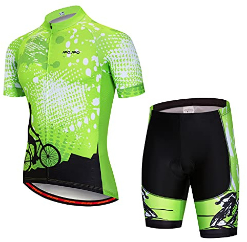 Hotlion Herren Radtrikot-Set Trägerhose Sommer Radbekleidung Anzug Pro Team Fahrradbekleidung