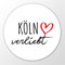 Huuraa Magnet Köln verliebt Geschenk 59mm Flaschenöffner Köln Geschenkidee