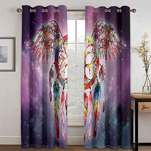 KQDMYT 3D-Digitaldruck Verdunkelungsgardine Engelsflügel Geräuschreduzierung Polyester Lichtundurchlässig Ösenvorhang Für Wohnzimmer Schlafzimmer Kinderzimmer Wohnkultur 280x260cm