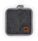 BO877002 Barbary & Oak Denim Pot Holder with Leather Details, Hanging Loop, 20cm, Blue