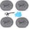 lalago 4PCs *4.6M/100g Stahlwolle Gegen Mäuse, Stahlwolle fein 0000 gegen Nagetier, Stahl Wolle, Löcher Wand Risse Mausefalle Mäuseabwehr mit Arbeitshandschuhen Schere für Haus, Garage und Garten