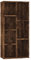 vidaXL Bücherregal, Bücherschrank mit viel Stauraum, Standregal für Schlafzimmer Wohnzimmer Büro, Büroregal Aktenregal Regal, Räuchereiche