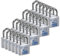 BASI | Vorhangschloss 24er Set | 60 mm | gleichschließend | massives Aluminium-Gehäuse | gehärteter Stahlbügel | sicheres Vorhängeschloss gleichsperrend | Bügelstärke 10 mm | 24 Stück