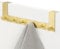 Navaris Türhaken Haken zum Einhängen - Handtuchhalter Kleiderhaken für Küche Flur Garderobe - Türgarderobe aus Edelstahl - für Türen bis 4cm - Goldfarben