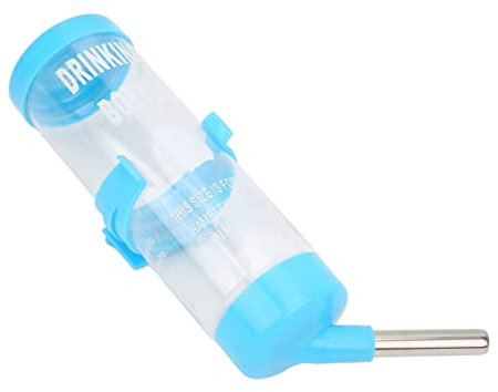 Hamster Water Bottle Dispenser, Spillproof Dispenser Automatic No Drip Hamster Drinking Fountain Water Bottles Water Bottle No Drip Hamster Bottles For Small Animals Rabbit Guinea Pig(Blue)