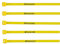 100 x Numbered Cable Ties 200mm Printed Nylon Zip Ties, Stock Numbering (200mm, Yellow)