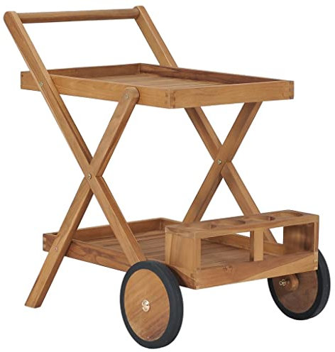 SKM Teewagen Massivholz Teak, Weight: 13.4 kg, 49425