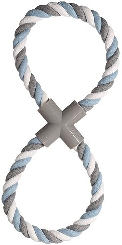 Flamingo HS Baumwolle Jim ZERRSEIL 8-Ring BLAU/Weiss/GRAU 37CM