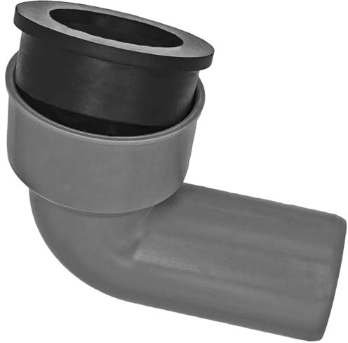 Siphonanschluß mit Gummimanschette Siphon-Anschluss-Winkel Siphon/Rohr Ø 28-34mm auf DN40 HT-Fittings für Abwasserrohrsystem