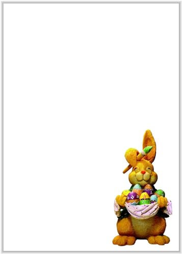 Briefpapier Ostern DIN A4 - Motivpapier Osterfest - 20 Blatt - Motiv Nr. 076 | 120g/m²
