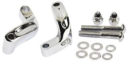 SPeesy Motorrad Aluminium Spiegelverlängerungs Adapter Set Für H&arley CVO Softail Breakout FXSB Fat Bob Low Rider FXDL Custom