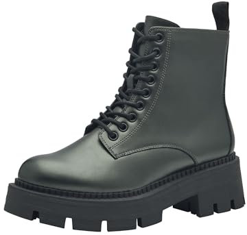 Tamaris Damen Stiefelette Vegan; GREEN METALLIC, EU 37