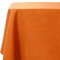 WAITER TREE Table Cloth 145x300 cm Rectangular Wipe Clean Table Cover, Burnt Orange Faux Linen Wipeable Waterproof Tablecloth for Outdoor Picnic Dining Kitchen Party - Pumpkin