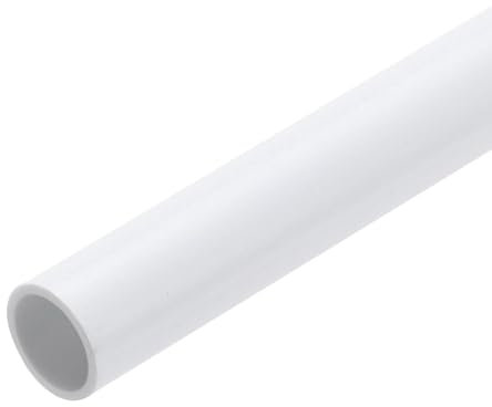 QUARKZMAN PVC-Rohr Leerrohr 9mm ID 11mm OD Rund PVC Druckrohr Kunststoffrohr 230mm/9 Länge Hochschlagfest für Kabelhülle Wasserrohr Aquarium Fischtank Gewächshaus Garten, Weiß