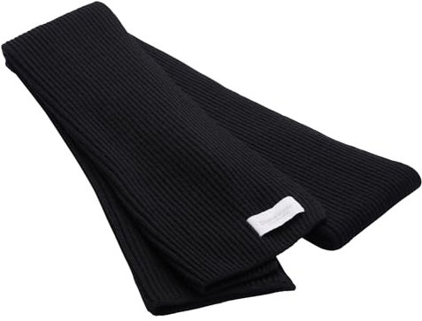 Diana Studio, Unisex, extrafeines Merino Schal aus Kaschmir und Merinowolle, Schwarz, One Size