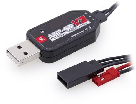 SAEVVCJWW A73CHLW V2 32KG HV engrenage métallique étanche Programmable Arbre Creux servo de Direction for échelle 1/10(Only USB AGF-SPV3)