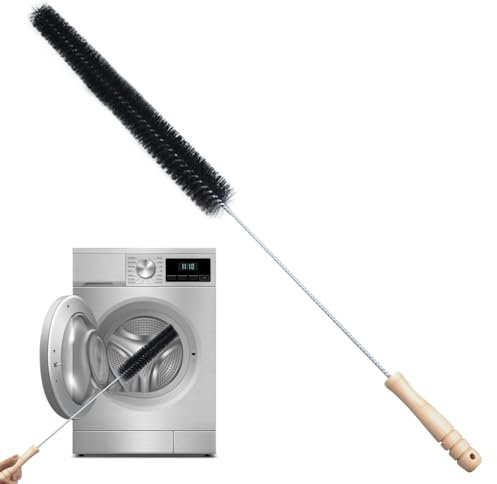Brosse de nettoyage pour grille d'aération de sèche-linge | Brosse de nettoyage pour sèche-linge | Portable et réutilisable - Longue brosse anti-peluches pour radiateurs, climatiseurs