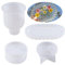 URHRHU 4 x Moules en Résine Vase, Moule Silicone Vase Resin Mold, DIY Fleurs Moule en Silicone, Moule en Silicone pour Faire des Vases à Fleurs, des Ornements Décoratifs