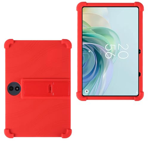 AKNICI Silicona Funda para TCL Tab 11 Gen 2 / TCL Tab 11 FE Tablet 11 Pulgadas, Funda Protectora con Función de Soporte para TCL Tab 11 Gen 2 / TCL Tab 11 FE Tablet 11 Pulgadas, Rojo