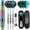 Lavishio Professionelle Dartpfeile mit Stahlspitze, Metallspitze, Dartpfeil-Set, 3 Aluminium-Dart-Schäfte, Stahlspitzen-Dart-Set