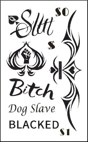Lot 7 Mini Faux Tatouages Temporaires Ephémères Stickers Autocollant Pour Ongles ou Corp Sexy Adultes Coquin HotWife Libertin Tattoo Femme Tatoo Sexe Hot Charme Erotique Séduction