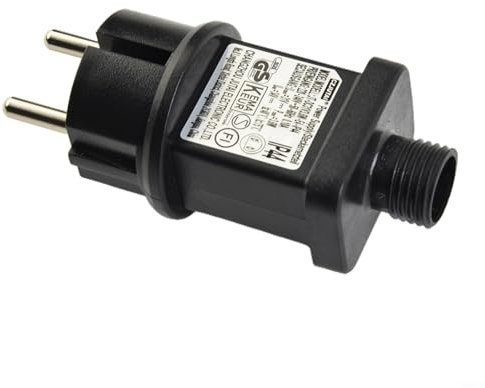 Lichterkette Netzteil Adapter Trafo Treiber IP44 31V Max 3,6W Funktioniert mit den meisten Niederspannungs-String-, Netz-, Iciclet-Lichtern und Projektoren