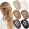 mercham 6 PCS Lay Flat Hair Clips for Women, Curved Hair Claw, Strong Hold No Slip Hair Clips for Thick or Thin Hair, Matte Finish Large Flat Claw Clip Perfect for Everyday Style