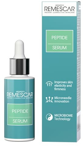 Remescar Peptid-Gesichtsserum, 30 ml, verbessert die Elastizität und Festigkeit der Haut, Mikronadel-Innovation, Mikrobiom-Technologie