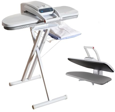 Ultra Large Steam Press Machine, Digital Steam Press with Stand, 5 Fabric Settings, 300ml Water Tank, Touch Screen, Table Large Clothes Press Steam Burst Machine for All Fabrics(80cm)