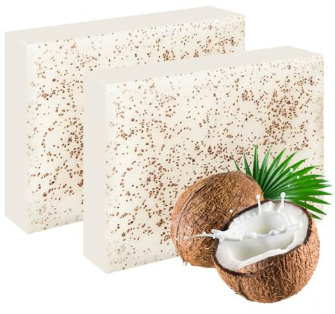LOPHE Kokosöl Seife, 200g Natürliche Gesichtsseife und Körperseife, Feste Soap für Tiefenreinigung, Seifen Duschgel Sanfte Formel, Duftend