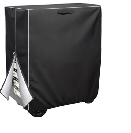 MeevrgR Schweißwagenabdeckung – 94 x 46 x 119 cm Oxford-Tuch, seitlicher Reißverschluss und winddichte Schnalle, passend für WIG/MIG Wagen mit Gasflasche (210D)