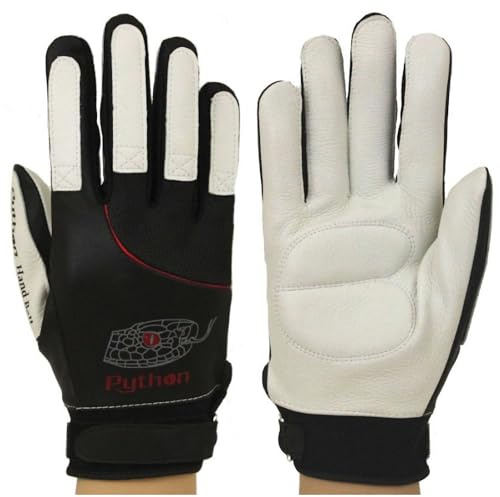 Python Deluxe Handball Glove (Pair) (Padded) (w/Strap) (Small)