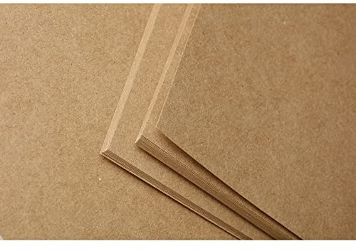 Clairefontaine 975015C Packung mit 25 Blatt Kraftpapier (275g, DIN A2, 42 x 59,4 cm, ideal für Kunstprojekte und zum Einpacken) braun