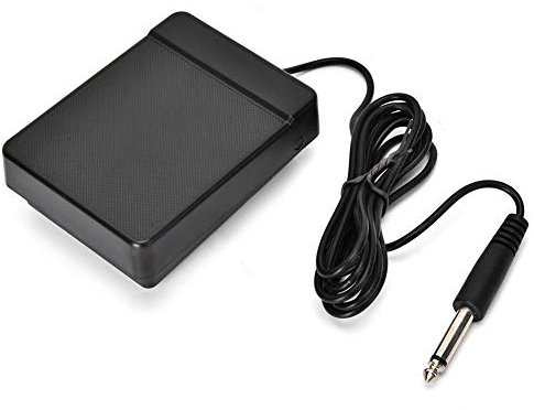 Electronic Piano Pedal, Universal Children 6.35 Single Foot Sustain Single Pedal Controller for Piano Keyboard