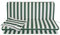 GHIOCUSCINI | Cuscino da Esterno per Dondolo da Giardino, Rigato Verde con Tettuccio, Cotone 100%, Sfoderabile, 135 cm, Spessore 6 cm, Made in Italy