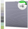 HORIVERT Wabenplissee Grau 65x80 cm (B x H) mit Klemmträgern, mit Eco Dichtungspads, ohne Bohren, Doppelplissee | Plissee| Faltrollo, Weiße Rückseite, Klemmfix, leichte Montage mit Video