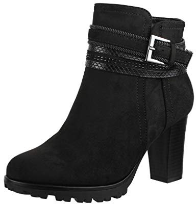 Elara Damen Stiefelette Ankle Boots Chunkyrayan 2018 C292-1-Black-42