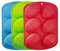 3 Stück Ostereier Backform Kuchenform 6 Gitter Ostern Silikonform Silikonform für Ostereier 3D Seifenform Silikon Osterei Backform Form Tablett für Schokolade Süßigkeiten Badebombe Osterdeko