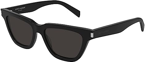 SAINT LAURENT Womens SL 462 SULPICE-001 53 Woman ACE Sunglasses, Black-Black-Black