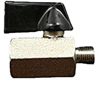 JUN-STORE Kugelhahn Weibliche zu männlichen nickelplattierten Messingkugelhahn DN10 3/ 8inch Temperatur 0-120c Druck 10Bar Port Größe7.9mm Senmiao-Th.