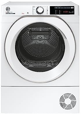 Hoover H-DRY 500 Asciugatrice 8 Kg, Pompa di Calore, Libera Installazione, Classe A++, Controllo da App hOn e Connessione Wi-Fi, Griglia per Scarpe, 59,6 x 58,5 x 85 cm, Bianca - NDE H8A2TCEXS-S