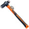 WEDO Ball Pein Hammer with Fiberglass Handles, 3lb Ball Peen Hammer with Plastic Non-Slip Coating Handle, High Carbon Steel, Die-Forged, Strong Torque,Length 340mm
