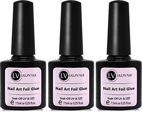Lillyvale Nail Foils Glue Gel Adhesive Nail Art Transfer For Decal Star Stickers Manicure Decoration UV LED Lamp Required DIY Soak Off (3)